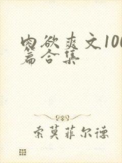 肉欲爽文100篇合集封面