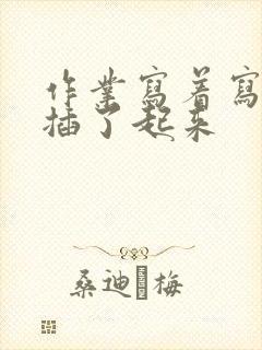作业写着写着就插了起来