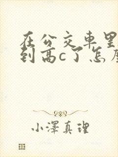 在公交车里c弄到高c了怎么办