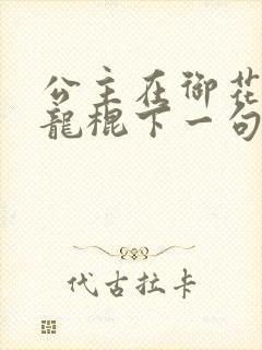 公主在御花园吃龙棍下一句