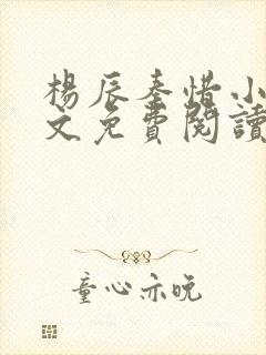 杨辰秦惜小说全文免费阅读最新