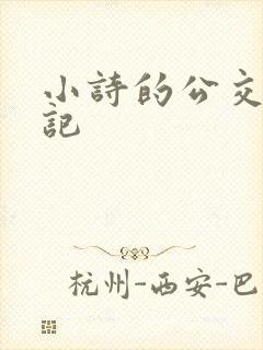 小诗的公交车日记