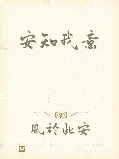 安知我意