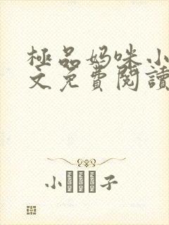 极品妈咪小说全文免费阅读