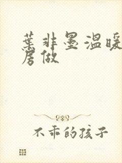 叶非墨温暖在厨房做封面