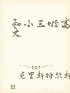 和小三啪高辣h文