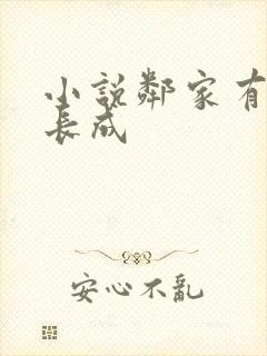 小说邻家有女初长成封面