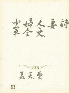 少妇人妻诗雨小军全文