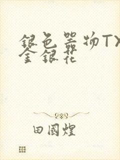 银色器物TXL金银花封面