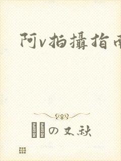 阿v拍摄指南