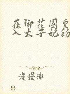 在御花园皇上进入太子妃的小说