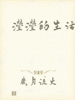 滢滢的生活日记封面