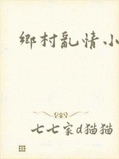 乡村乱情小说