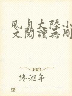 风月大陆小说全文阅读无删减