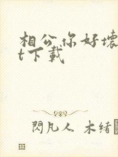 相公你好坏txt下载