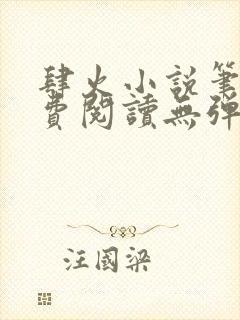 肆火小说笔趣免费阅读无弹窗