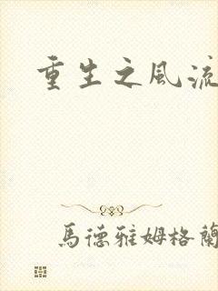 重生之风流一生封面