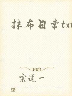 抹布日常txt