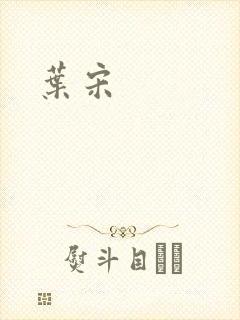 叶宋封面