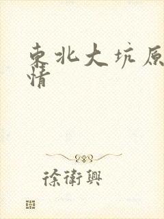 东北大坑原始激情