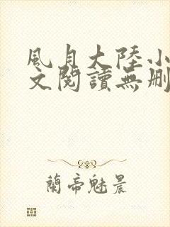风月大陆小说全文阅读无删减