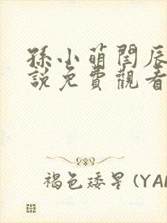 孙小萌闫辰的小说免费观看