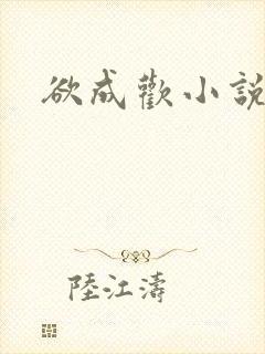 欲成欢小说封面