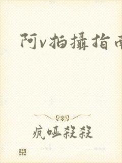 阿v拍摄指南