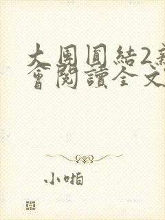 大团圆结2亲情会阅读全文