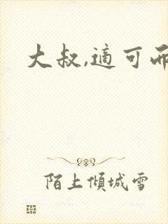 大叔,适可而止