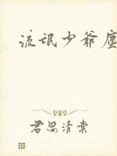 流氓少爷尘世游封面