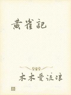 黄雀记封面