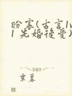 盼寡(古言1v1 先婚后爱)