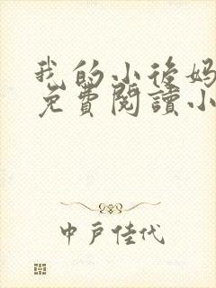 我的小后妈全文免费阅读小说封面