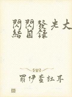 闪闪发光大团圆结目录