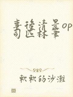 事后清晨op阿司匹林笔封面