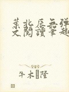 叶北辰无弹窗全文阅读笔趣阁
