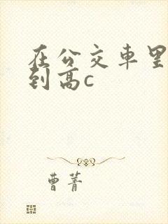 在公交车里c弄到高c
