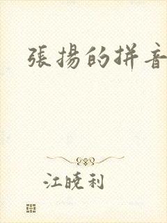 张扬的拼音封面