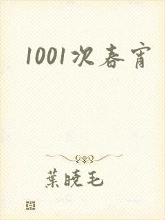 1001次春宵封面