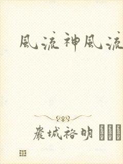 风流神风流记封面