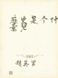 历史是个什么玩意儿封面