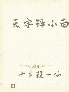 天字号小白脸