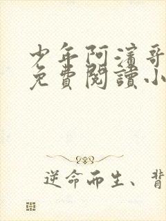 少年阿滨哥全文免费阅读小说封面