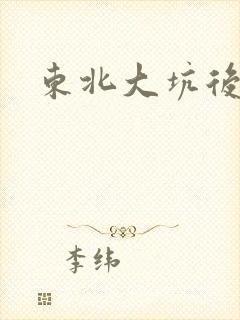 东北大坑后续2