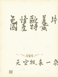 色情欧美片午夜国产特黄