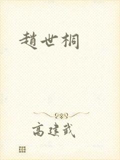 赵世桐封面