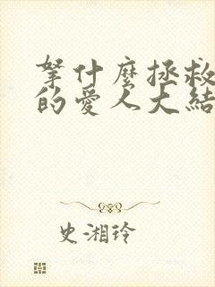 拿什么拯救你我的爱人大结局封面