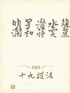 明星潜水规则杨澜和蒋雯丽