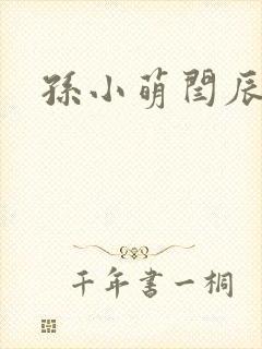 孙小萌闫辰封面